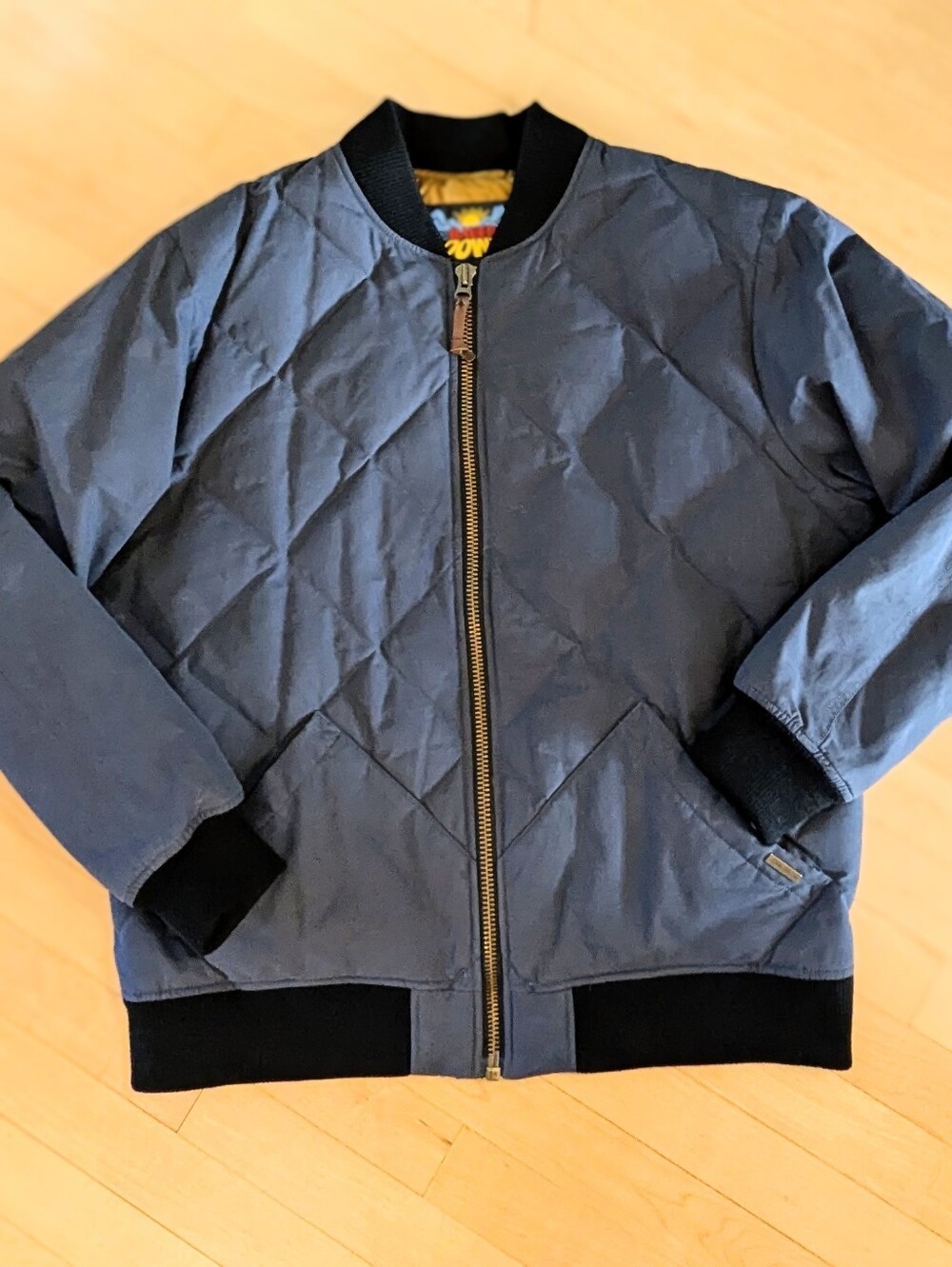 Eddie Bauer 1936 Skyliner Down Bomber Jacket Charcoal Grey Men's L